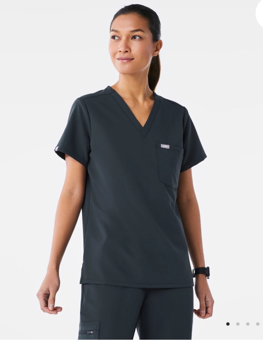 NWT FIGS Women’s Catarina One-Pocket Scrub Top™- Dark Harbor- XXS
